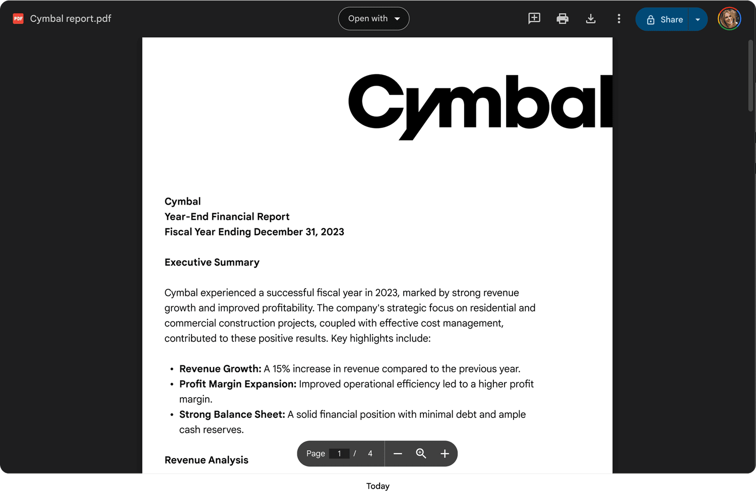 PDF experience today