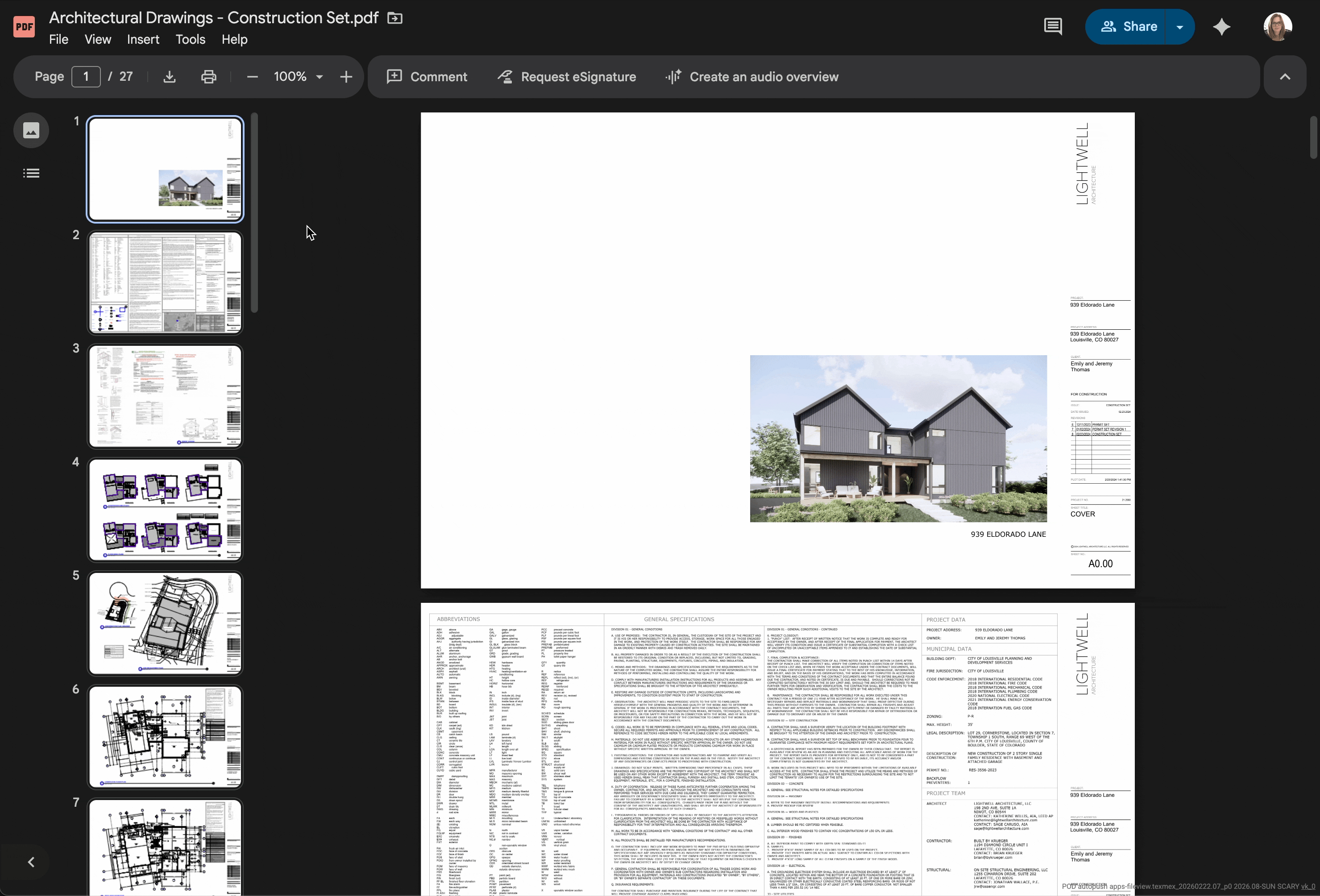 PDF outline interaction