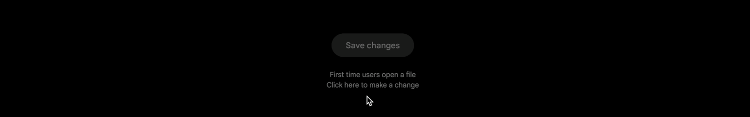 Save button interaction