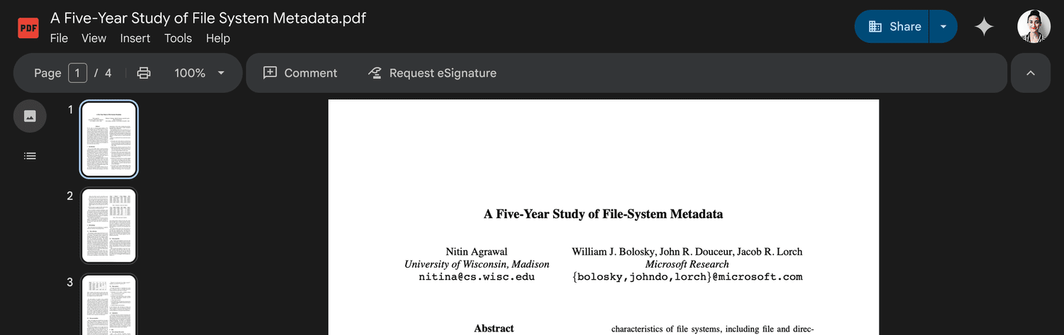Short-term PDF design
